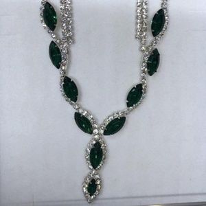 Emerald Necklace/Earring Set